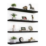 36 Inch Wood Floating Shelves for Wall