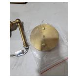 Pathson Hardwired Wall Sconce with White Globe, Brass Bathroom Vanity Light with On Off Switch, Vintage Wall Light Fixtures for Living Room Loft Hallway