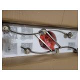 DANSEER Modern Crystal Ceiling Light Fixture Gold Lighting with Glass Ice Cube 6 Lights