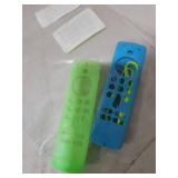 2-Pack Glowing Green + Glow Blue Remote Cover Compatible with Amazon Fire TV Stick,