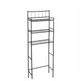 Honey-Can-Do 3 tier Over-The-Toilet Space Saver Shelving Unit, Black BTH-09022 Black