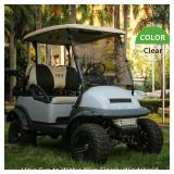 10L0L Golf Cart Windshield for Club Car Precedent 2004-Up, Tempo, 2017-Up Onward, Clear/Tinted Fold Down Club Car Windshield Anti-UV Impact Resistant - 37.5\"W X 33.6\"H