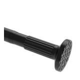 Tension Curtain Rod, 51-165 Inch,Spring Shower Closet for Windows or Shower,Easy to Install, No Drilling, Rust, Bathroom, Rod Diameter 1.26 Inches, Black,Umimile missing parts