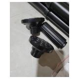Tension Curtain Rod, 51-165 Inch,Spring Shower Closet for Windows or Shower,Easy to Install, No Drilling, Rust, Bathroom, Rod Diameter 1.26 Inches, Black,Umimile missing parts