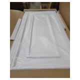 Art3d Drop Ceiling Tiles, 24x48in. White (12-Pack), Polyvinyl Chloride (PVC), Glue Down