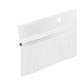 Aluminum & White Brush Door Sweep