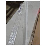 Aluminum & White Brush Door Sweep