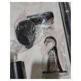 Tension Curtain Rod 51-145In(4.25-12.08Ft), Extra Long Curtain Rod No Drilling for Window or Bathroom Patio, Adjustable Spring Shower Curtain Rod, Easy to Install Never Rust Rod Diameter 1.26In-Black