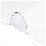 VEVOR Plastic Table Cover 42 x 72 Inch, 1.5 mm Thick Clear Table Protector, Rectangle Clear Desk Mat, Waterproof & Easy Cleaning for Office Dresser Night Stand