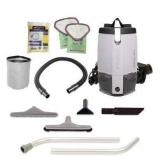 ProTeam Backpack Vacuums, ProVac FS 6 Commercial Backpack Vacuum with HEPA Media Filtration and Restaurant Tool Kit, 6 Quart, Corded Retail:$525