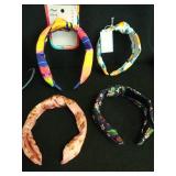 Set of 4 Floral Print Comfort-Fit Headbands Set - Retail: $40