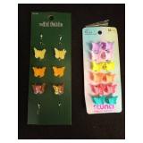 Scunci Butterfly Hair Clips Set - 18 Pieces - Retail: $16