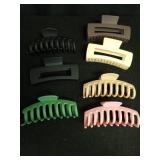 TOCESS 7 Pack Big Hair Claw Clips for Women Large Claw Clip for Thin Thick Curly Hair 90