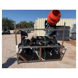 1 Heavy Duty Metal Shelf, 3 row, non painted-Contents/Implements on Shelf not included