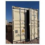First Use 40 Foot High Cube Container with 1 set of rear doors