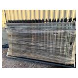 One Set of Black Iron Fencing-8 total panels in this lot