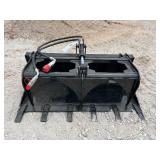 2025 Mini Skid Steer Flat Bottom Grapple Bucket