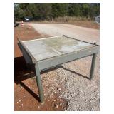 Large heavy Duty Plan Tracing Table:  Plastic Insert to light items from beneath, very large and heavy