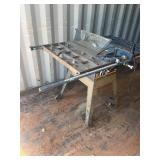3 HP 10" Table Saw with large guides and on wheels