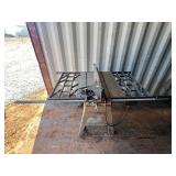 3 HP 10" Table Saw with large guides and on wheels