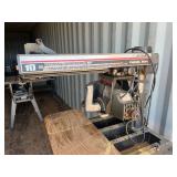 Craftsman 10" Radial Arm Saw on movable shelf