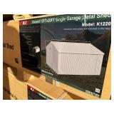 Unused 12x20 Single Garage/Metal Shed Cream in Color
