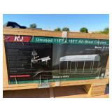Unused 11 x 19 Single Steel Garage/Carport Cream in Color
