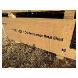 Unused 22x23 Metal Double Garage, Red and Brown in Color