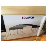 Unused 2025 20x20 fully Carport/Garage in Dark Grey Color