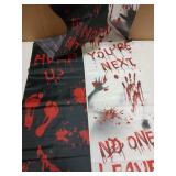 Killer Birthday Party Porch Sign Banner 2pk
