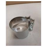 EVIL ENERGY 3.5 Inch Exhaust Clamp,3 1/2" Butt Joint Band Clamp Sleeve Coupler Stainless Steel for Pipes,Mufflers,Catalytic Converters 1PCS