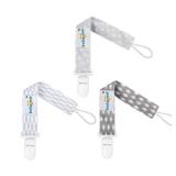 Babygoal Neutral Pacifier Clips, 3 Pack Binky Paci Holder and Leash for Boys and Girls Fits for Most Pacifier, Binkie Styles & Baby Teethers & Toys and Gift PS06