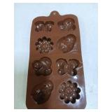 Insect Butterfly Flower Silicone 8 Cavity Molds 4pk