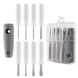 LDEXIN 9 in 1 Multifunctional Screwdriver Set Replaceable Screwdriver Interchangeable Magnetic Driver (PH0, PH1, PH2, SL3, SL5, SL6, Brad Awl, Thread Awl)