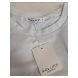 New Mangopop White Basic Bodysuit - M