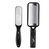 Fu Store 2 Pack Foot Files Callus Remover Stainless Steel Foot Rasp and Dual Sided Feet File Professional Scrubber Pedicure Tools Premium for Feet Care Remove Hard Skin