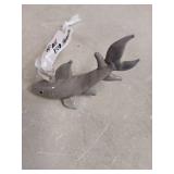 Blown Glass Shark Ornament for Home Decor Hanging, Glass Sea Ocean Beach and Coastal Ornament Gifts for See Animal Lovers (2.5inch,Grey)