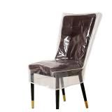 Clear Plastic Chair Covers Cat/Dog Bite Resistant Dining Chair Covers Storage Dust Cover, Clear Waterproof Chair Cover Used For Home Office Hotel ï¼4 Packï¼