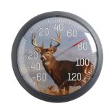 Taylor White Tail Deer Large Indoor Outdoor Dial Thermometer, Wireless Thermometer with Easy To Read Large Numbers For Patio, Pool, Garden Or Garage, and Indoor Areas, 13.25-inch, White Tail Dee, Blue