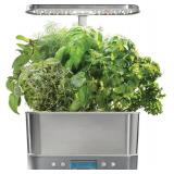 AeroGarden Harvest Elite Indoor Garden Hydroponic System With LED Grow Light And Seed Kit, Holds Up To 6 Pods, Stainless Steel
