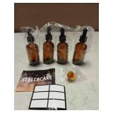 Dropper Bottle 2 Oz 4 Pack Glass Droppers Bottle For Oils Eye Dropper Small Travel Oil Amber Dropper With 1 Funnel & 6 Labels - Essential Oils Bottles Tincture Bottles With Dropper Leakproof