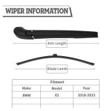 HODEE Rear Wiper Arm Blade Nut Set Replacement For BMW 2016-2022,Back Windshield Wiper Assembly With Window Wiper Cap Cover Accessories