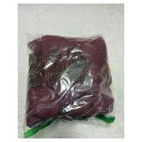 Waysle Burgundy 120 Inch Round Tablecloth, Washable Polyester Table Cover, For Wedding, Restaurant, Party & More