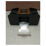 FEIERYA Automatic Card Shuffler 2 Deck,Battery-Operated Electric UNO Poker Shuffler,Playing Card Shuffler For Home Card Game,Travel