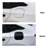 Spotrim Gor 11th Gen Civic Gas Tank Door Cover Fuel Petrol Oil Filler Caps Decoration For Honda Civic Sedan 2022- 2026 (Black)
