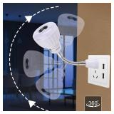 LED Pir Motion Plug in Sensor Light, Dusk To Dawn Night Light AC Outlet Plug-in Wall Stair Lamp Indoor Smart Motion Activated LED Sensor Light (5, Watts)