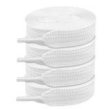 Endoto 2 Pairs Fat Shoelaces For Adidas Campus 16MM Thick Flat Wide Jumbo Shoe Laces Replacement Laces (Color:White,Size:45Inch)