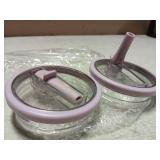 2 Pack 40 oz Flip Straw Leak Proof Lid For Stanley Quencher H2.0, Spill Proof Lavender