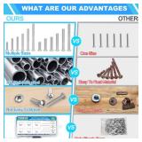 Machine Screws, 100 PCS Phillips Pan Head Electricians Screw Kit Thread 304 Stainless Steel Screws For Electrical Wall Plate Switch, Receptacles Mounting Screws With Storage Case