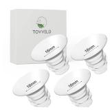 TOVVILD 16mm Flange Inserts For 24mm Flange/Shield, Compatible With Momcozy/Medela/MOMMED/Spectra Breast Pumps, Pump Parts Replace (4PCS 16mm)